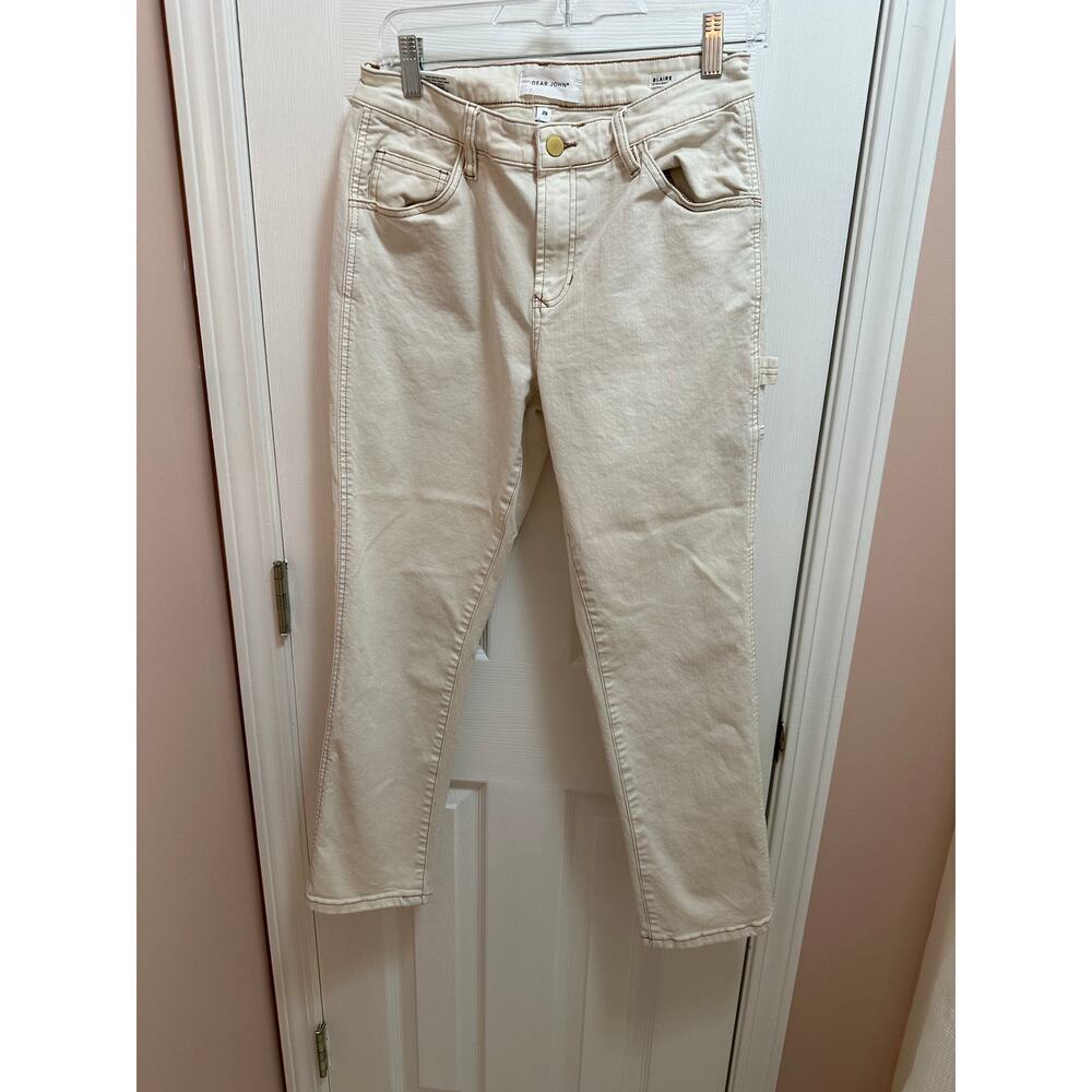 Dear John Blaire Straight Jeans Size 29 in Cream Color